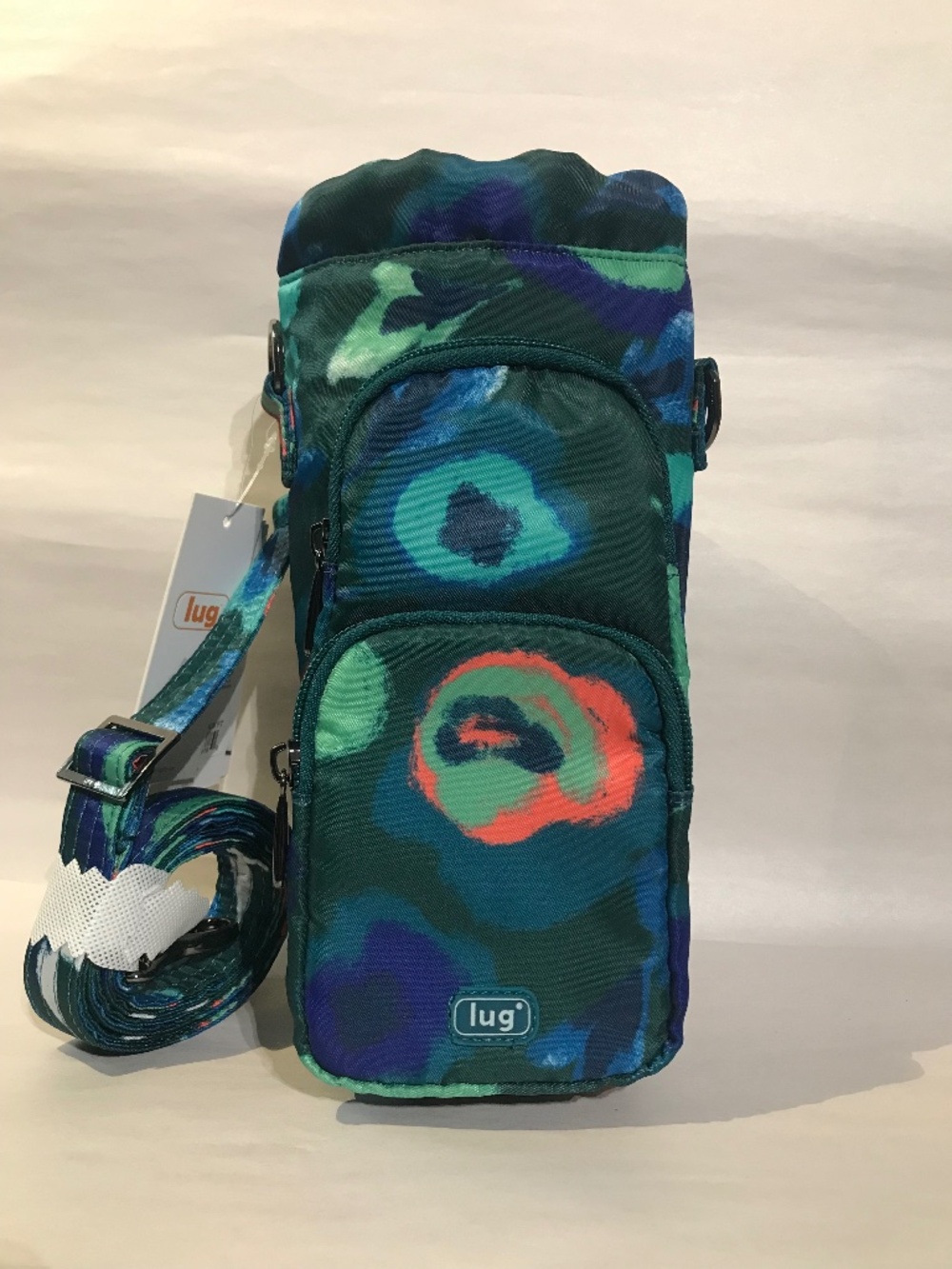 LUG Huggie Traveling Wide Insulated Crossbody Water Bottle Holder Bag Purse
